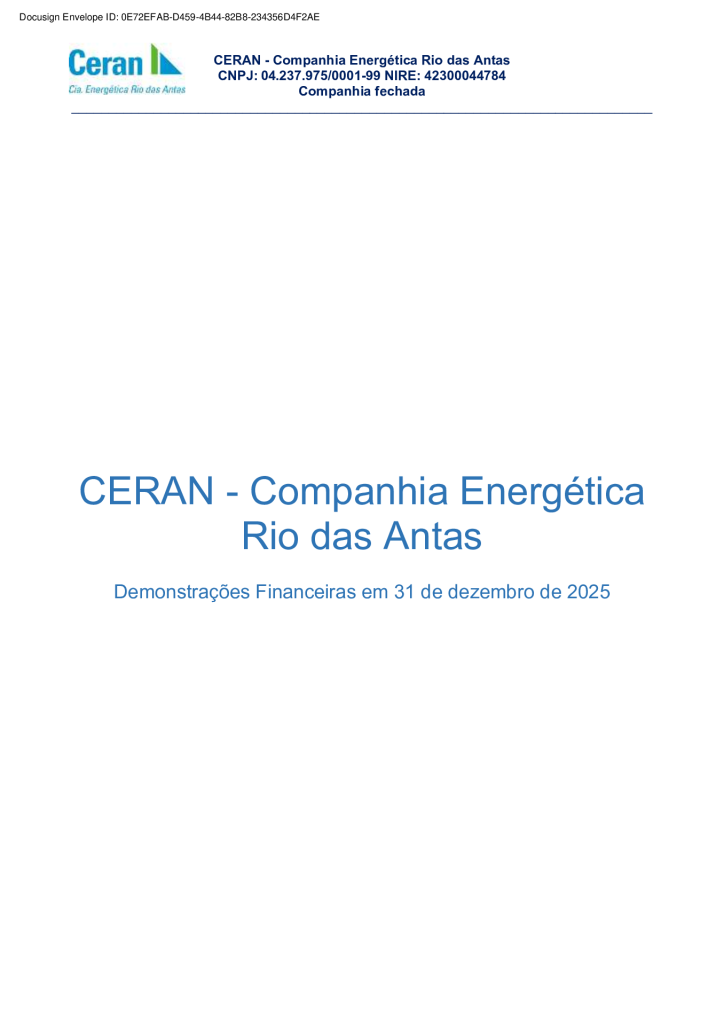 thumbnail of Demonstrações Financeiras 2025